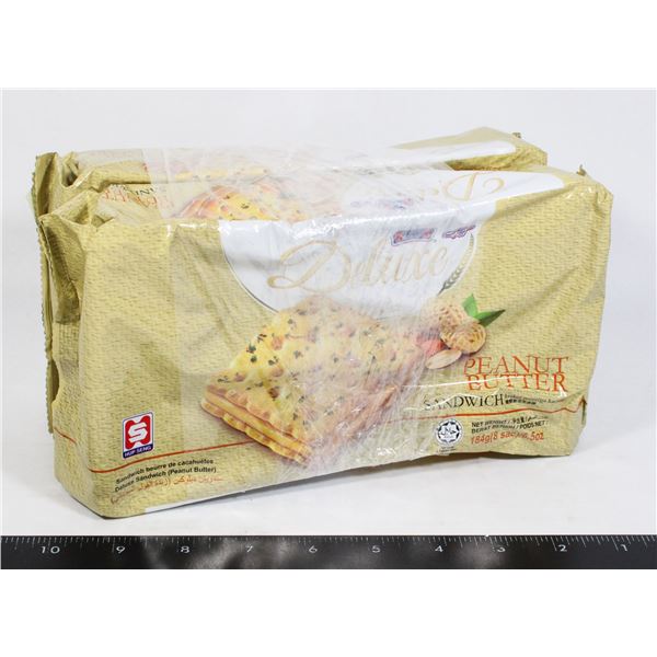 2 PACK DELUXE PEANUT BUTTER SANDWICH CRACKERS 184G