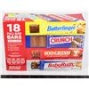Image 1 : 1.95LB BOX OF 18 FULL SIZE CHOCOLATE BARS VARIETY