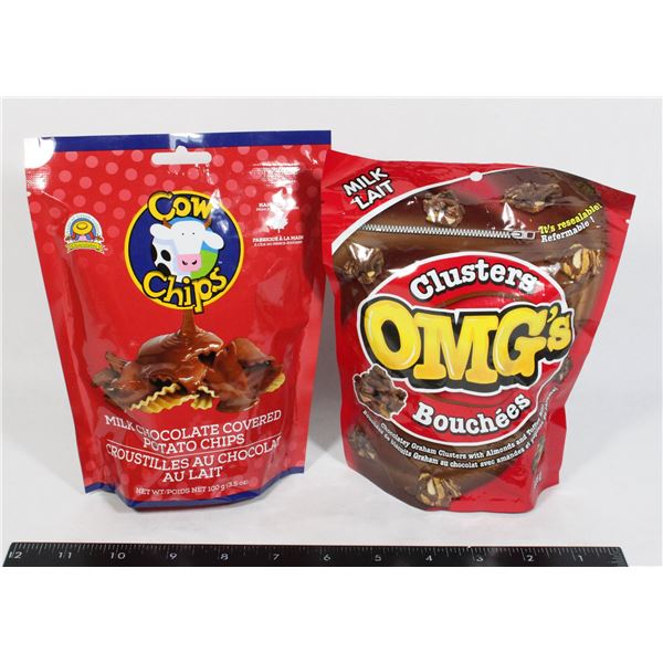 CLUSTERS OMG'S CHOCOLATE GRAHAM CLUSTERS ALMONDS