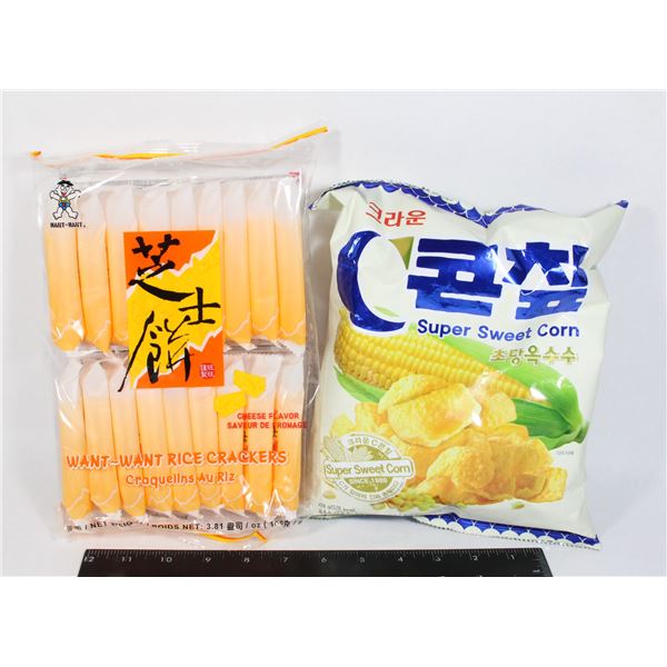 KOREAN SUPER SWEET CORN/RICE CRACKERS CHEESE