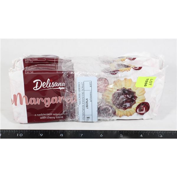2 PACK DELISANA MARGARETKA CHERRY BISCUITS