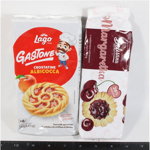 LAGO APRICOT JAM TARTS/DELISANA CHERRY COOKIES