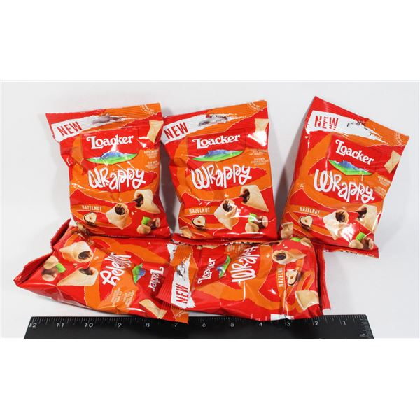 LOACKER WRAPPS HAZELNUT WAFER SNACKS