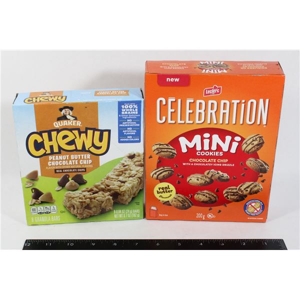 CELEBRATION MINI CHOC CHIP COOKIES, QUAKER CHEWY