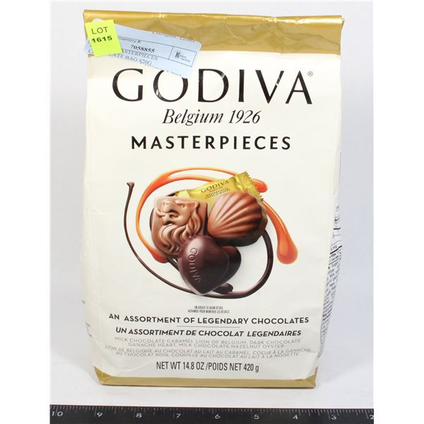 GODIVA MASTERPIECES CHOCOLATE BAG 420G