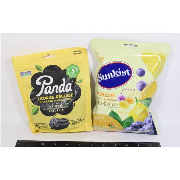 SUNKIST HARDCANDY 120G, PANDA SOFT LICORICE 170G