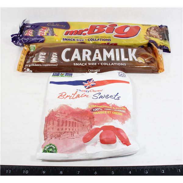 BRITAIN SWEETS CHERRY CHEWS/ CARAMILK/R BIG