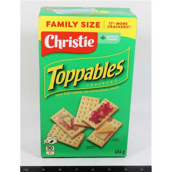 FAMILY SIZE CHRISTIE TOPPABLES CRACKERS 454G