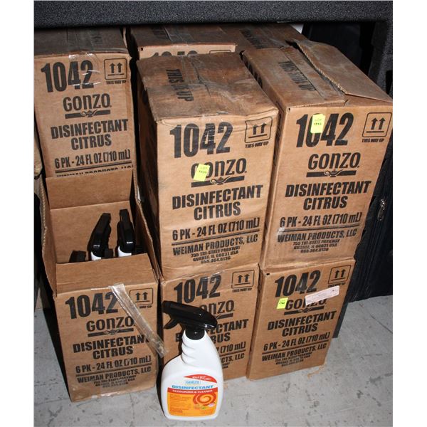 17 CASES OF GONZO DISINFECTANT DEODORIZER