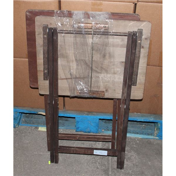 2 TV TRAY STANDS