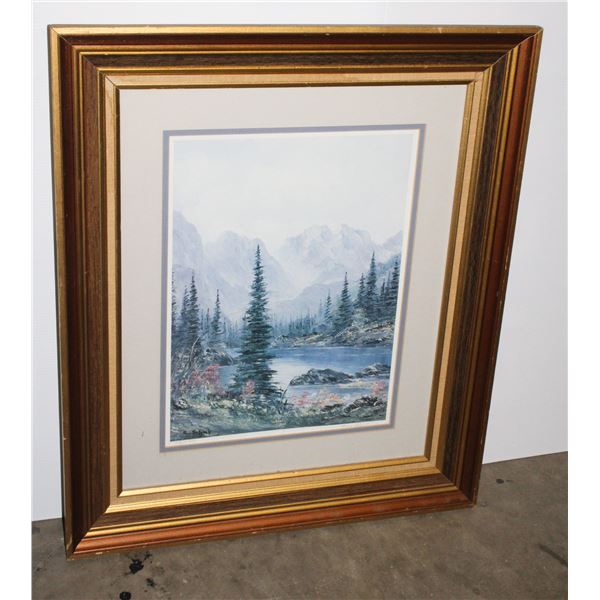 VINTAGE FRAMED PAINTING BY ARTIST ROSE SCHUL