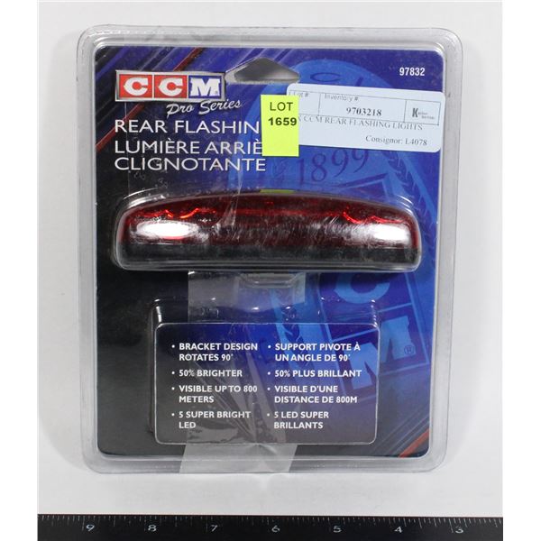 2X CCM REAR FLASHING LIGHTS