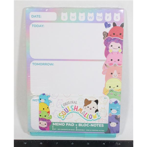 NEW SQUISHMALLOWS MEMO PAD SET
