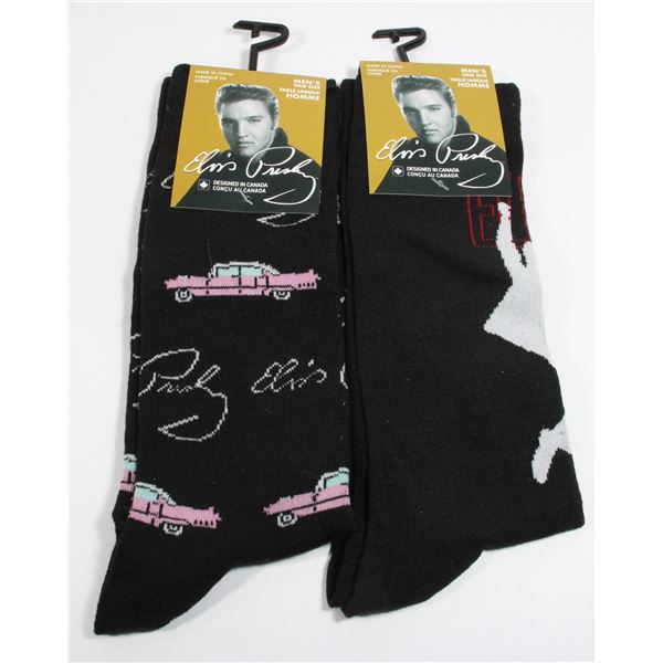 TWO NEW PAIRS OF ELVIS PRESLEY SOCKS