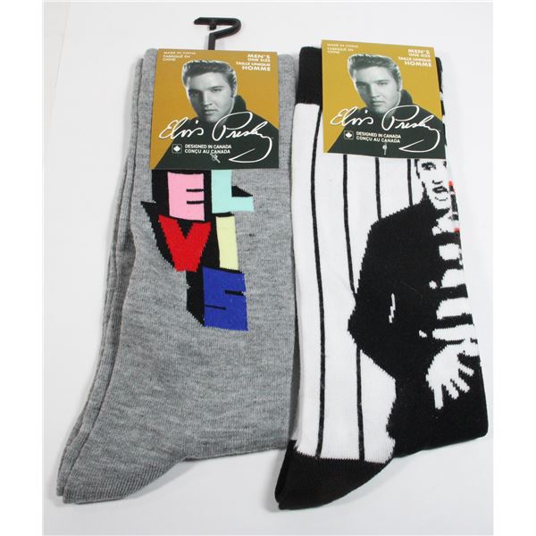 TWO NEW PAIRS OF ELVIS PRESLEY SOCKS