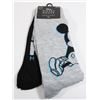 Image 1 : NEW 2 PAIR PACK OF MICKEY MOUSE CREW SOCKS