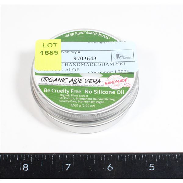 ORGANIC HANDMADE SHAMPOO BAR 60G - ALOE