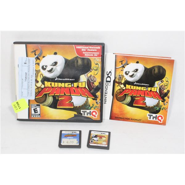 2 NINTENDO DS GAMES KUNG FU PANDA AND SHREK SUPER SLAM
