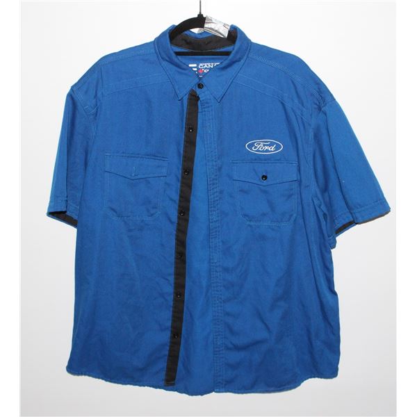 MENS SIZE LARGE BUTTON UO FORD SHIRT