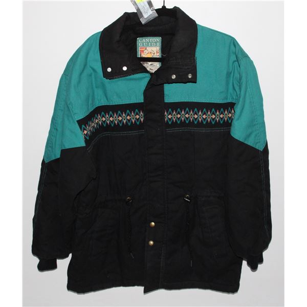 MENS VINTAGE AZTEC WINTER JACKET SIZE LARGE MADE