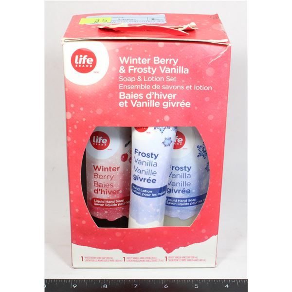 LIFE BRAND SOAP AND LOTION SET NEW IN BOX