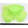 Image 1 : GREEN REFRIGERATOR BOWLS WITH LIDS