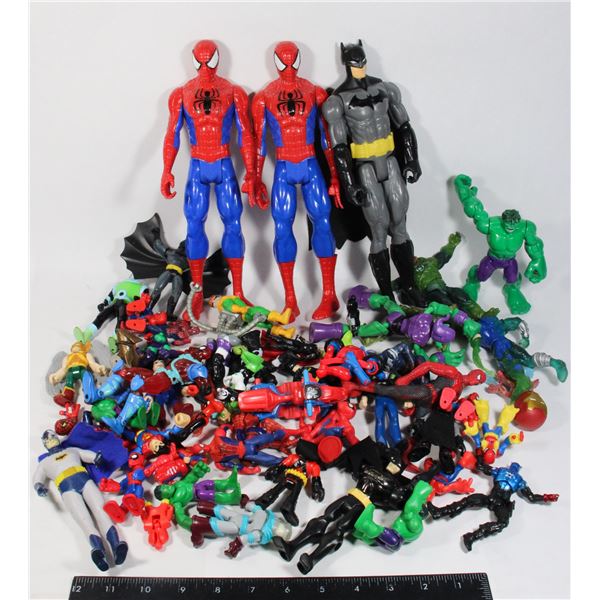 LARGE BAG OF MARVEL/DC CHARACTERS