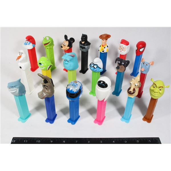 19 PEZ DISPENSERS