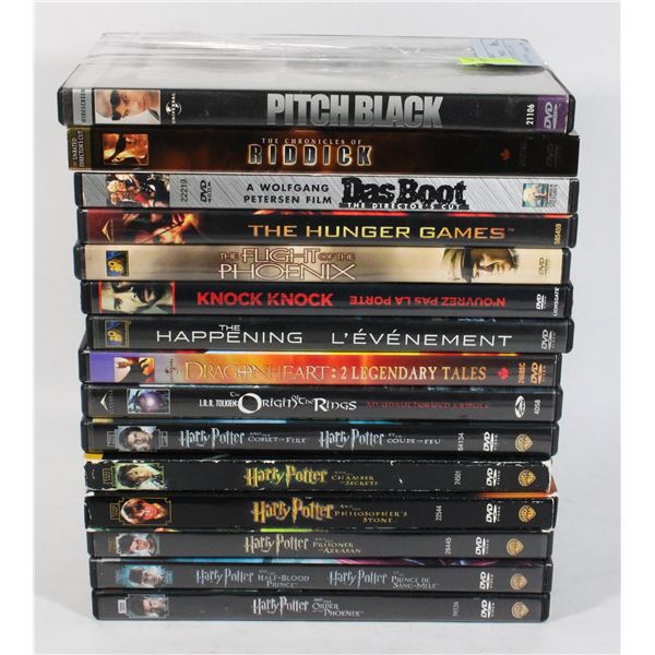 BUNDLE OF 15 DVDS. ALL ARE COMPLETE AND