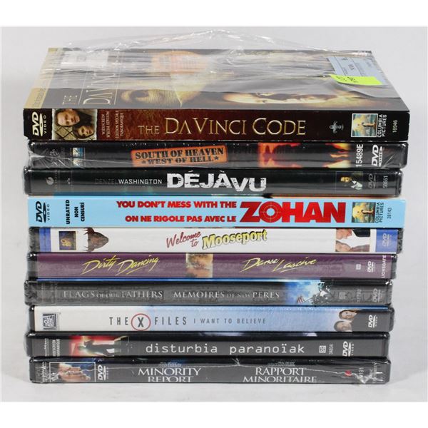 BUNDLE OF 10 NEW DVDS