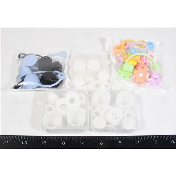 5 PACKS OF STRAW COVERINGS NEW