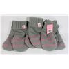 Image 1 : LOT OF 3 PINK KNIT CAMPAIGN MITTENS