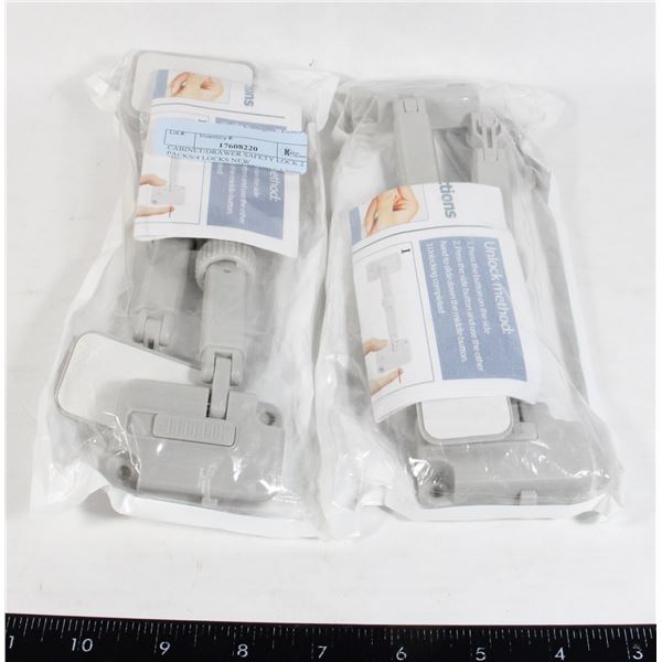 CABINET/DRAWER SAFETY LOCK 2 PACKS/4 LOCKS NEW