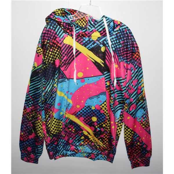 MENS XL GRAFFITI HOODIE NEW
