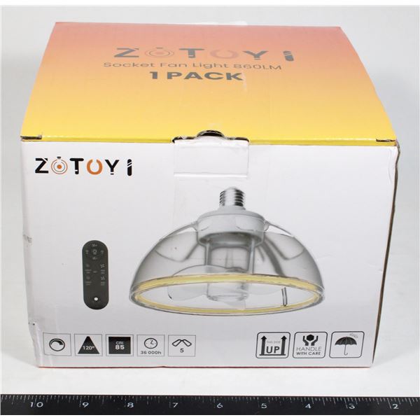 NEW ZOTOYI 8" FAN/LIGHT COMBO