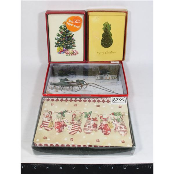 4 PACKAGES OF XMAS CARDS