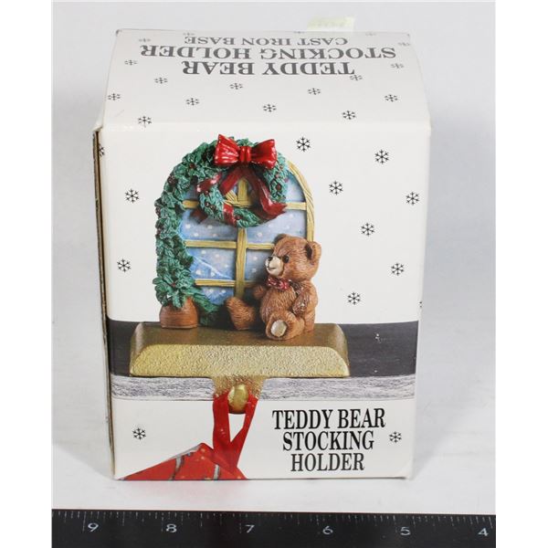 TEDDY BEAR STOCKING HOLDER