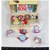 Image 1 : BOX OF RED ROSE TEA COLLECTIBLES