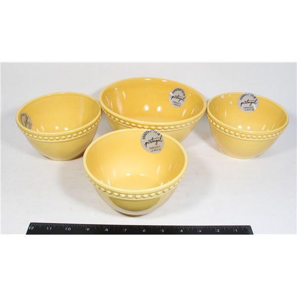 4 HANDCRAFTED PORTUGAL BOWLS