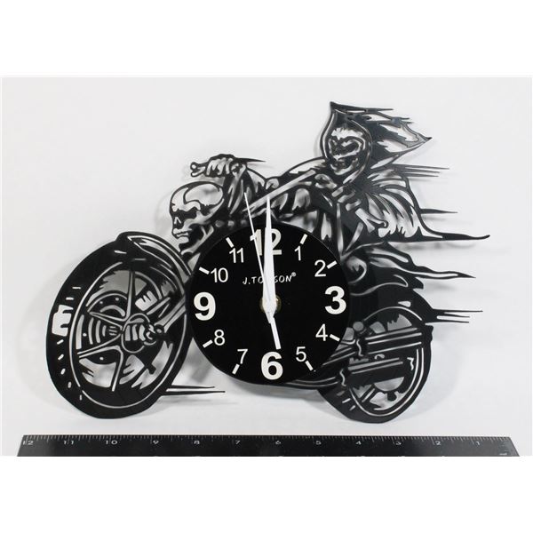 NEW DEATH RIDER MOTORCYCLE ENGRAVED VINYL WALL
