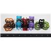 Image 1 : NEW 5PC JEWEL TONE KITTEN BOW CLAW CLIPS