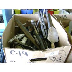 BOX OF MIXED SHOP TOOLS