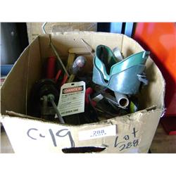 BOX OF MIXED SHOP TOOLS
