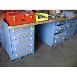 LYON 10 DRAWER  BUTCHER BLOCK WORK BENCH 6'