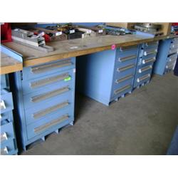 LYON 10 DRAWER  BUTCHER BLOCK WORK BENCH 6'