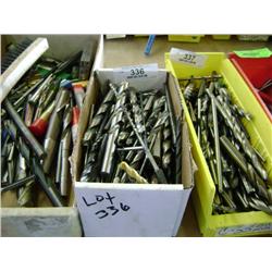 BOX OF MIXED SIZED END MILLS & MILLING BITS