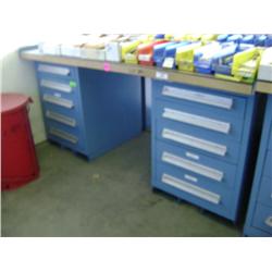 LYON 10 DRAWER  BUTCHER BLOCK WORK BENCH 6'