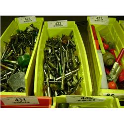 TUB OF MIXED SIZED END MILLS & MILLING DRILL BITS
