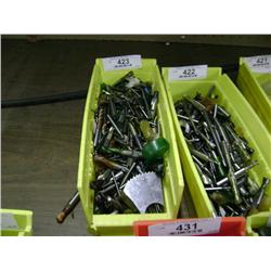 TUB OF MIXED SIZED END MILLS & MILLING DRILL BITS