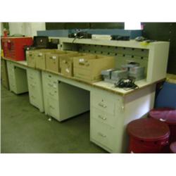 PRESSWELD 60" 6 DRAWER WOOD TOP WORKBENCH